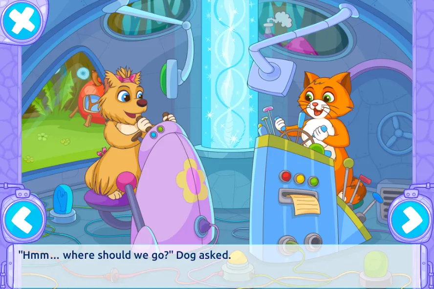 Скачать взломанную Cat & Dog Story Adventure Game — Безлимитные деньги и открыты все уровни — скриншот 1
