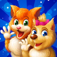 Скачать взломанную Cat & Dog Story Adventure Game — Безлимитные деньги и открыты все уровни