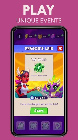 Скачать Hell Merge (Мод: Много денег и все уровни открыты) на Андроид — скриншот 3