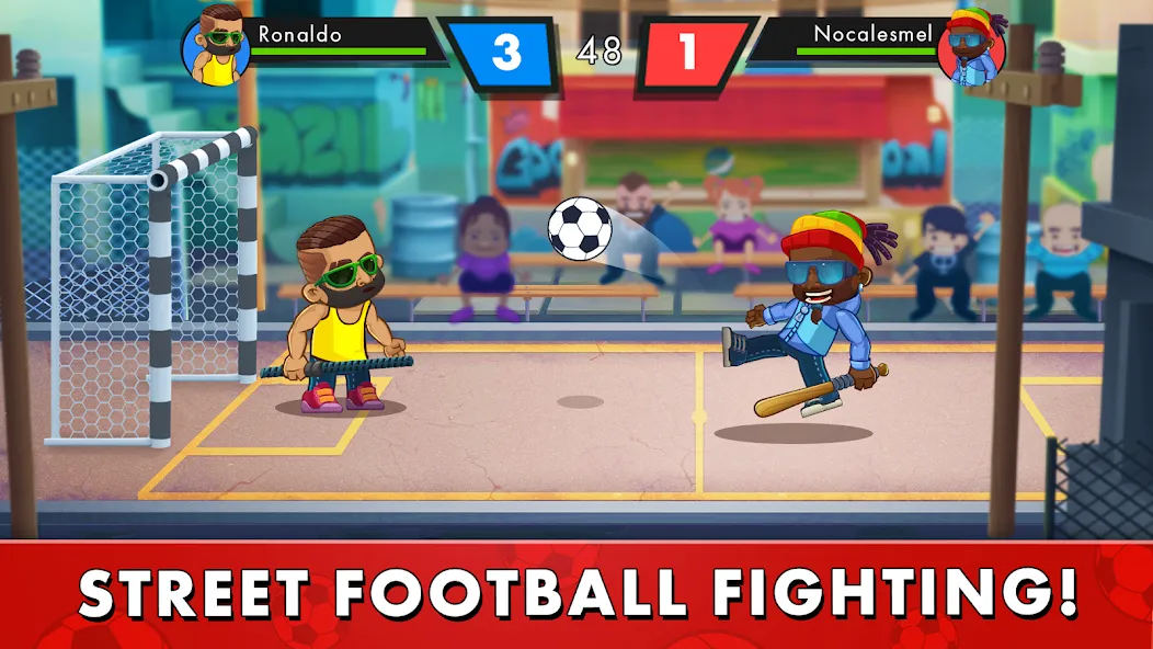 Street Soccer：Ultimate Fight (Мод Безлимитные деньги и всё открыто) — скриншот 1