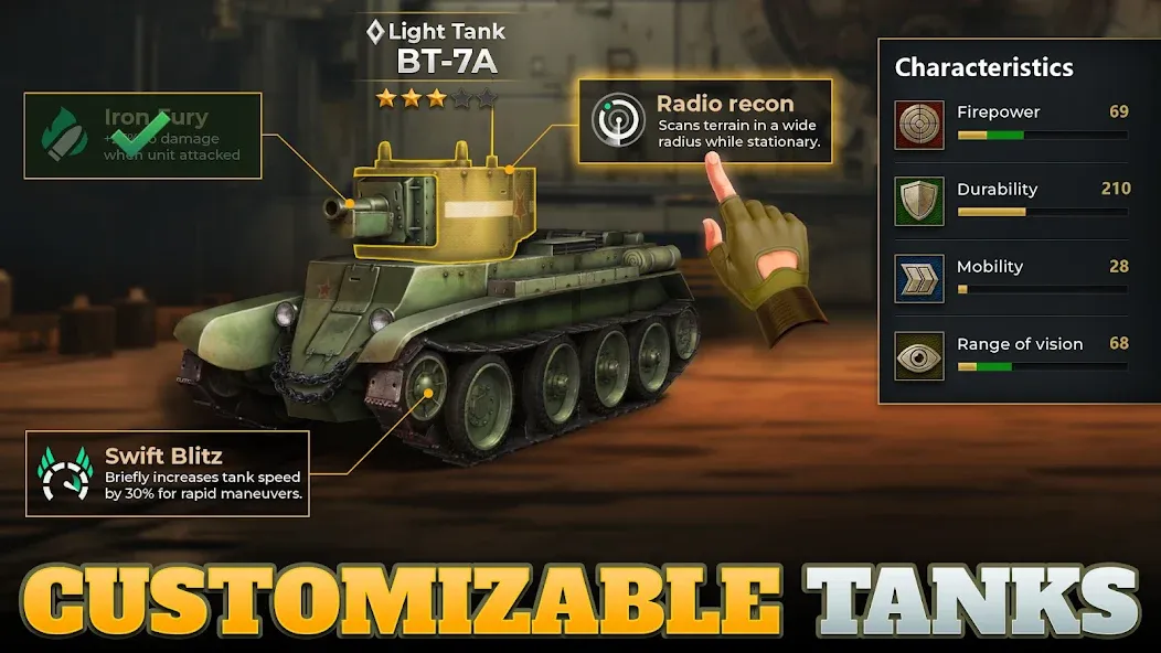 Взломанная Tanks Charge: Online PvP Arena на Андроид — Безлимитные деньги и усиленная броня — скриншот 5