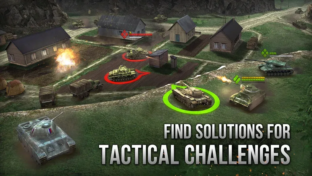 Скачать Armor Age: WW2 tank strategy на Android — Безлимитные деньги и открыты все уровни — скриншот 4