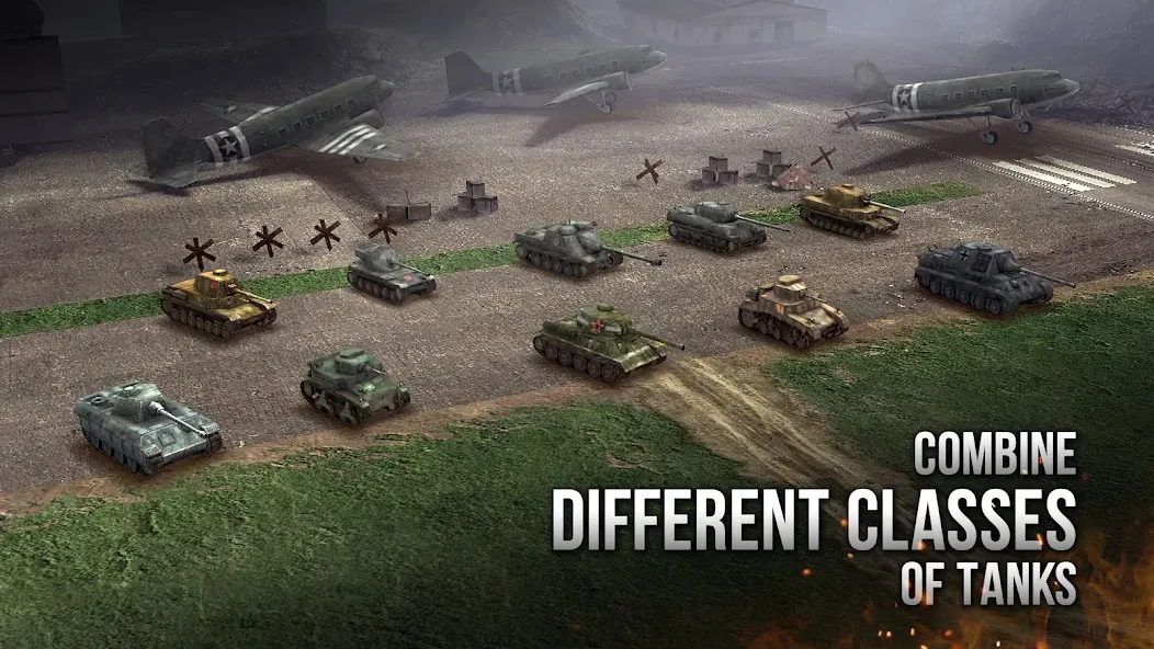 Скачать Armor Age: WW2 tank strategy на Android — Безлимитные деньги и открыты все уровни — скриншот 5