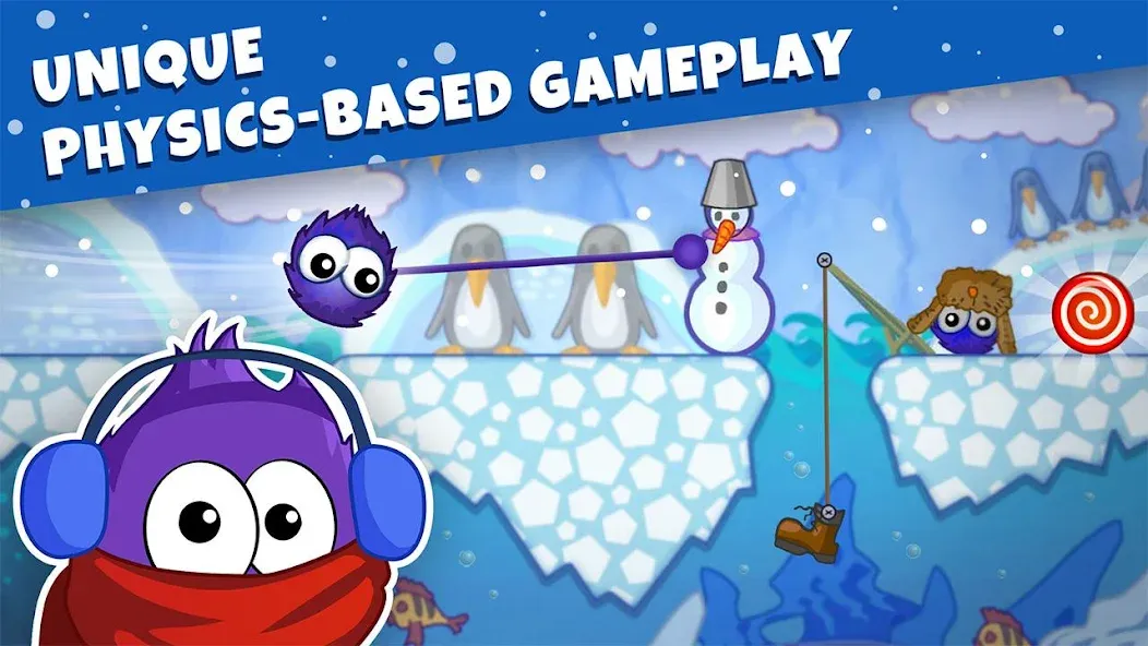 Catch the Candy: Winter Story! — Зимние уровни и бесконечные конфеты — скриншот 2 Catch the Candy: Winter Story! — Зимние уровни и бесконечные конфеты — скриншот 2