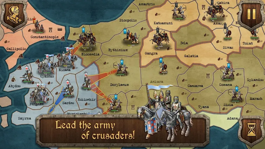Взлом S&T: Medieval Wars — Безлимитные ресурсы и открытые юниты — скриншот 2