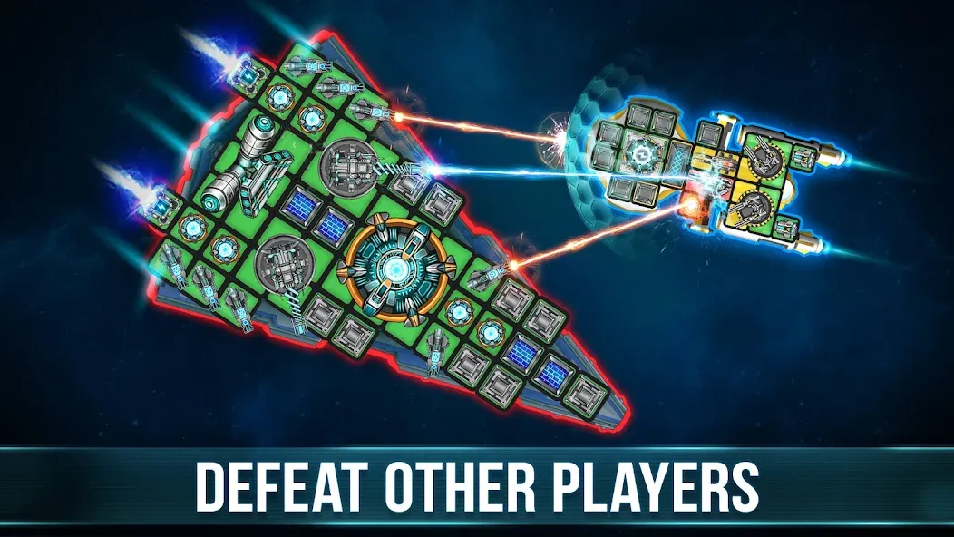 Скачать Space Arena: Construct & Fight (Мод: Много денег и ресурсов) на Андроид — скриншот 2