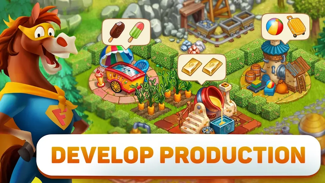 Скачать Superfarmers: Superhero Farm на Андроид — Безлимитные монеты и ускоренное развитие — скриншот 4
