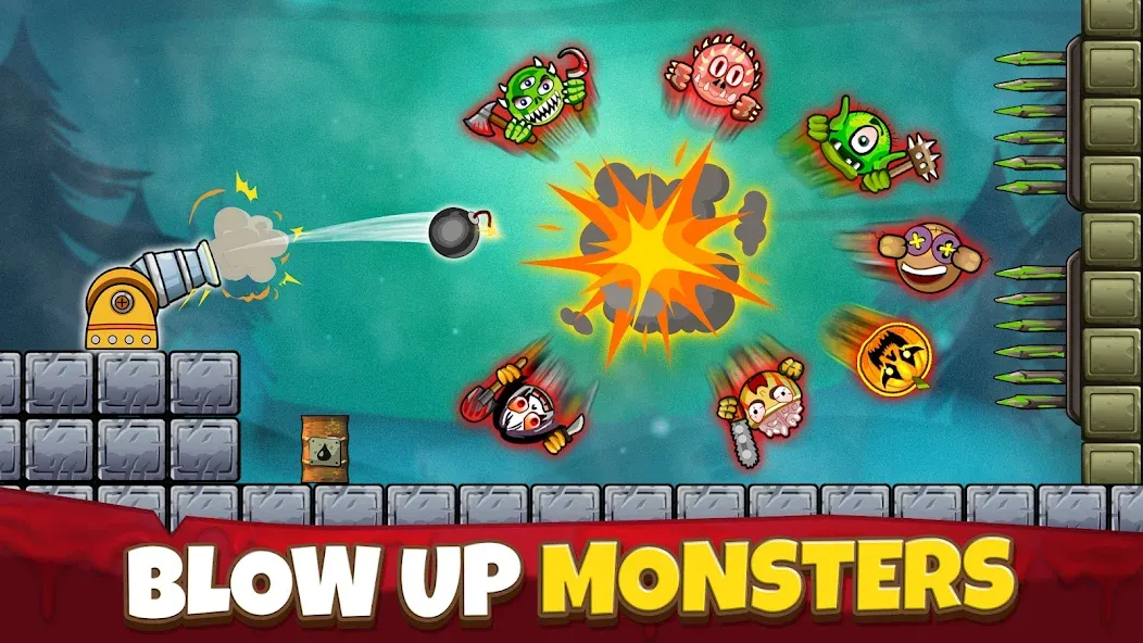 Скачать Crush the Monsters：Foul Puzzle на Андроид — Безлимитные деньги и все уровни — скриншот 1