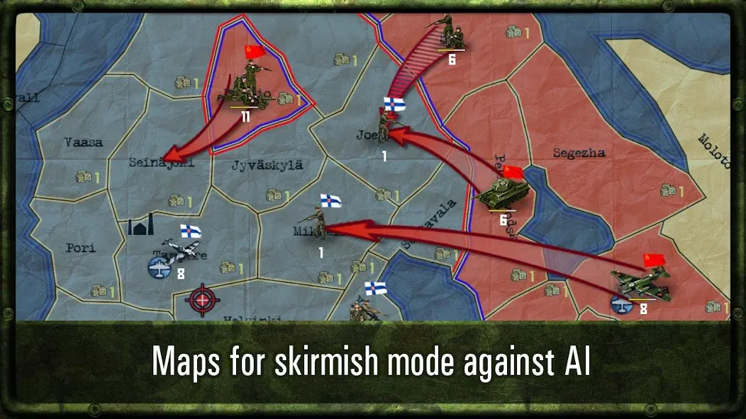 Strategy & Tactics: WW2 — Взломанная версия (Безлимитные ресурсы и открытые кампании) — скриншот 5 Strategy & Tactics: WW2 — Взломанная версия (Безлимитные ресурсы и открытые кампании) — скриншот 5