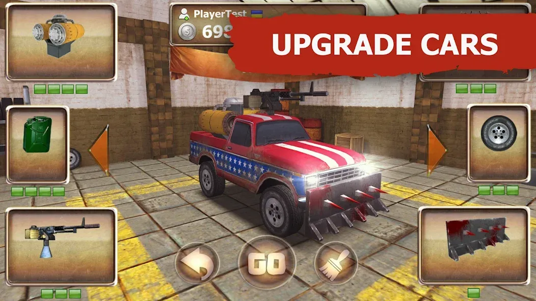 Zombie Derby MOD APK на Android — Безлимитные деньги и топливо — скриншот 2
