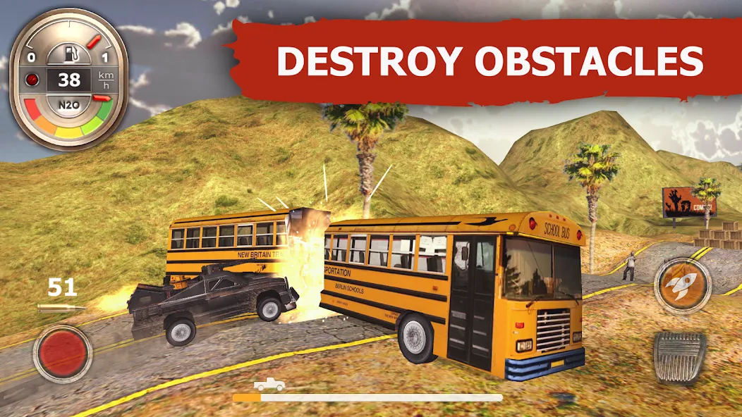 Zombie Derby MOD APK на Android — Безлимитные деньги и топливо — скриншот 4