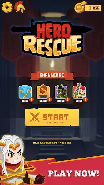 Скачать Hero Rescue — Модификация Безлимитные монеты и подсказки — скриншот 5
