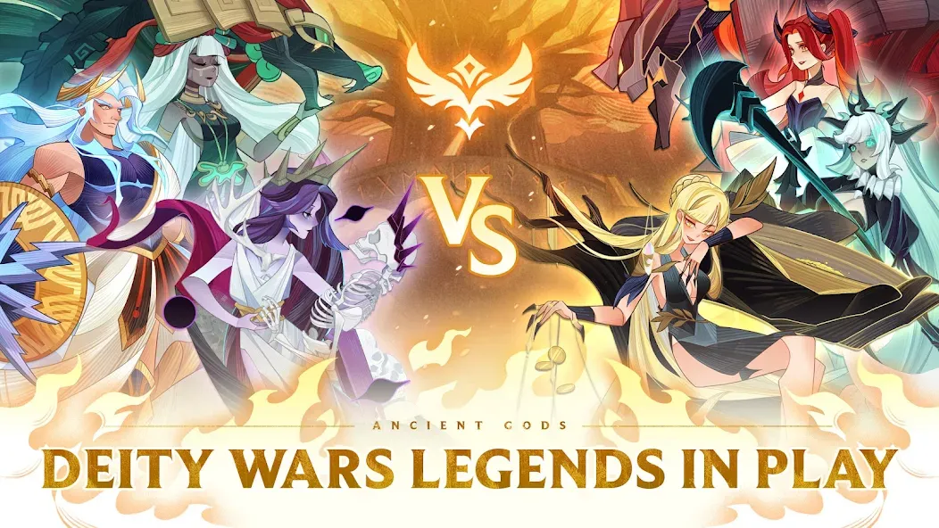 Ancient Gods: Card Battle RPG (Мод Безлимитные ресурсы и открытые карты) — скриншот 1