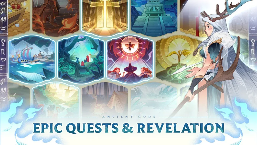 Ancient Gods: Card Battle RPG (Мод Безлимитные ресурсы и открытые карты) — скриншот 4