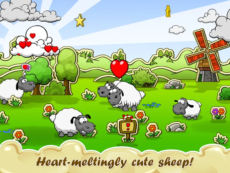 Скачать Clouds & Sheep на Android — Безлимитные ресурсы и сняты ограничения — скриншот 1