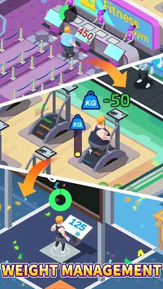 Fitness Club Tycoon — Мод: Безлимитные деньги и энергия — скриншот 1 Fitness Club Tycoon — Мод: Безлимитные деньги и энергия — скриншот 1