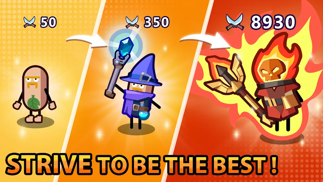 Hero Making Tycoon: Idle Games (Мод Безлимитные деньги и герои) — скриншот 3