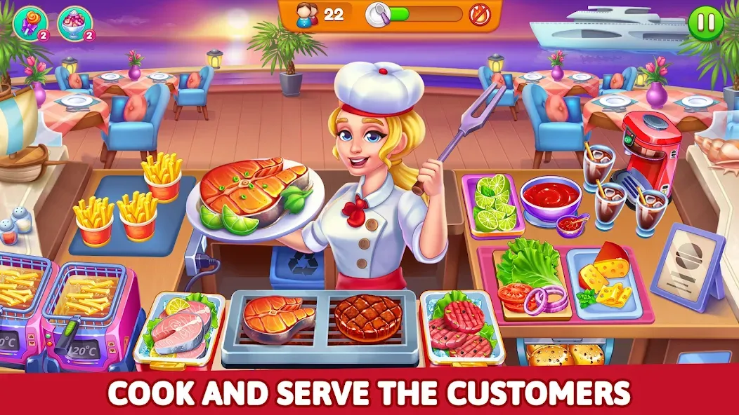 Скачать Cooking Restaurant Food Games — Последняя версия (Много денег и открыты уровни) — скриншот 3