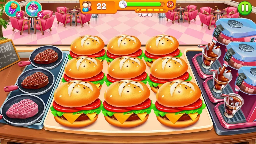 Скачать Cooking Restaurant Food Games — Последняя версия (Много денег и открыты уровни) — скриншот 5
