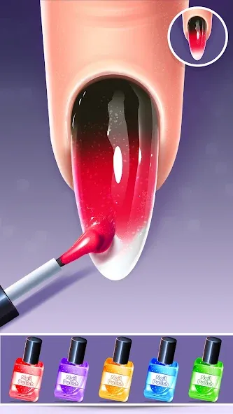 Взломанная Nail Salon Fashion Makeup Game на Андроид — Безлимитные деньги и все предметы открыты — скриншот 3