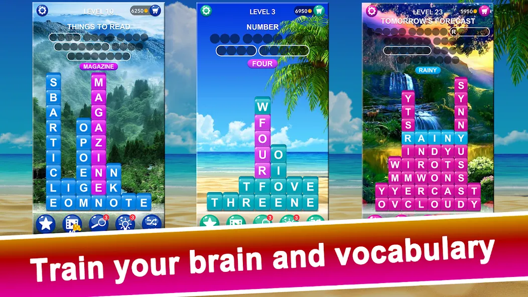 Скачать Word Tiles :Hidden Word Search на Android — Безлимитные подсказки и открыты уровни — скриншот 4 Скачать Word Tiles :Hidden Word Search на Android — Безлимитные подсказки и открыты уровни — скриншот 4
