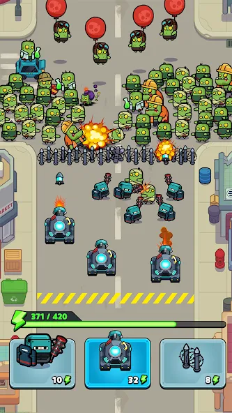 Скачать Police vs Zombie: Zombie City на Андроид — Безлимитные деньги и оружие — скриншот 1