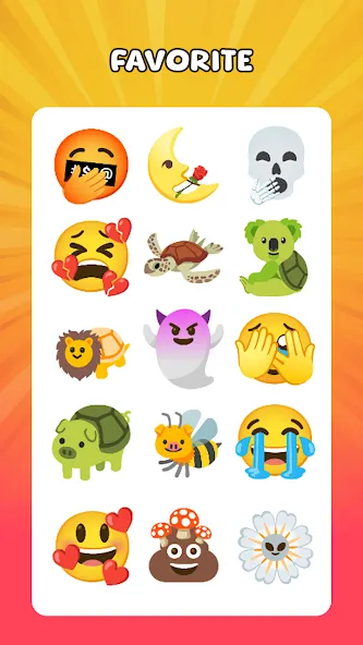 Скачать взломанную Emoji Mix: DIY Mixing — Безлимитные монеты и все эмодзи — скриншот 3 Скачать взломанную Emoji Mix: DIY Mixing — Безлимитные монеты и все эмодзи — скриншот 3