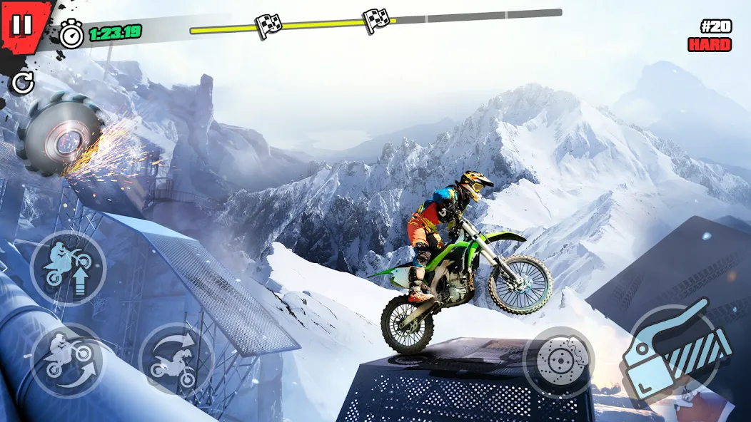 Trial Mania: Dirt Bike Games Mod APK Безлимитные монеты и открытые уровни — Скачать на Андроид — скриншот 3