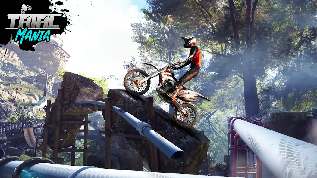 Trial Mania: Dirt Bike Games Mod APK Безлимитные монеты и открытые уровни — Скачать на Андроид — скриншот 5