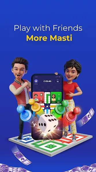 Взломанная Play Ludo Game Online Win Cash на Андроид — Выигрыш реальных денег без ограничений — скриншот 2