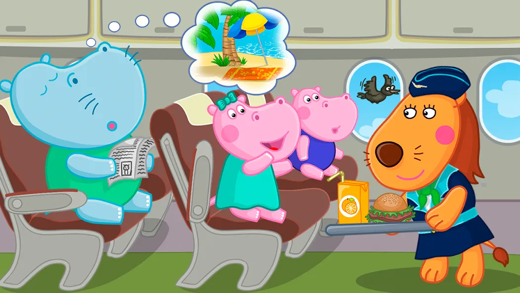 Скачать Hippo: Airport Profession Game — Модификация Все профессии и уровни открыты — скриншот 1 Скачать Hippo: Airport Profession Game — Модификация Все профессии и уровни открыты — скриншот 1
