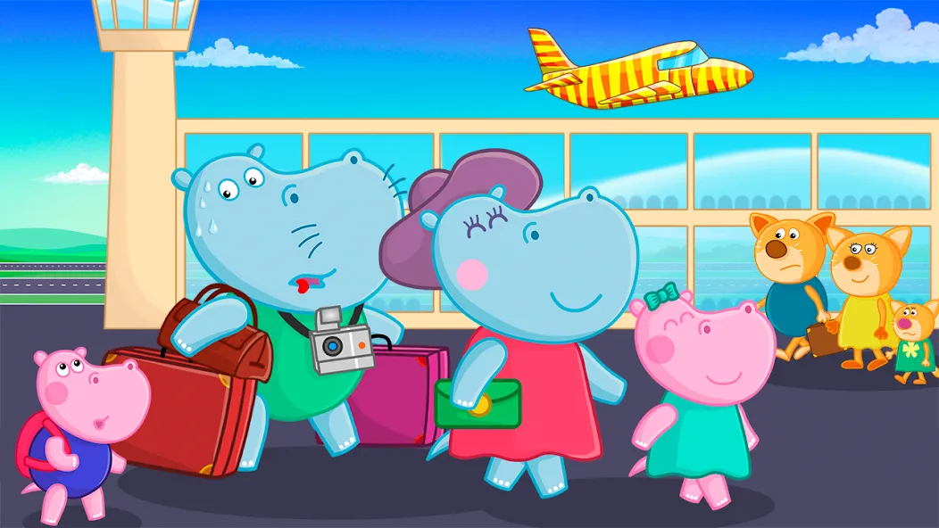 Скачать Hippo: Airport Profession Game — Модификация Все профессии и уровни открыты — скриншот 4 Скачать Hippo: Airport Profession Game — Модификация Все профессии и уровни открыты — скриншот 4