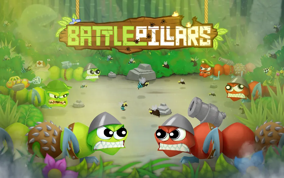 Скачать Battlepillars Multiplayer PVP — Последняя версия (Много денег и все разблокировано) — скриншот 1