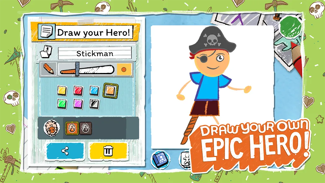 Скачать Draw a Stickman: EPIC 3 (Мод: Безлимитные подсказки и открыты все уровни) на Андроид — скриншот 1