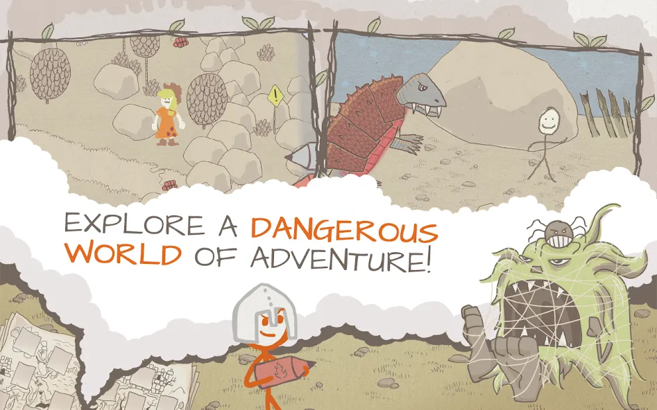 Скачать Draw a Stickman: EPIC Free на телефон — Безлимитные подсказки и открыты все уровни — скриншот 3