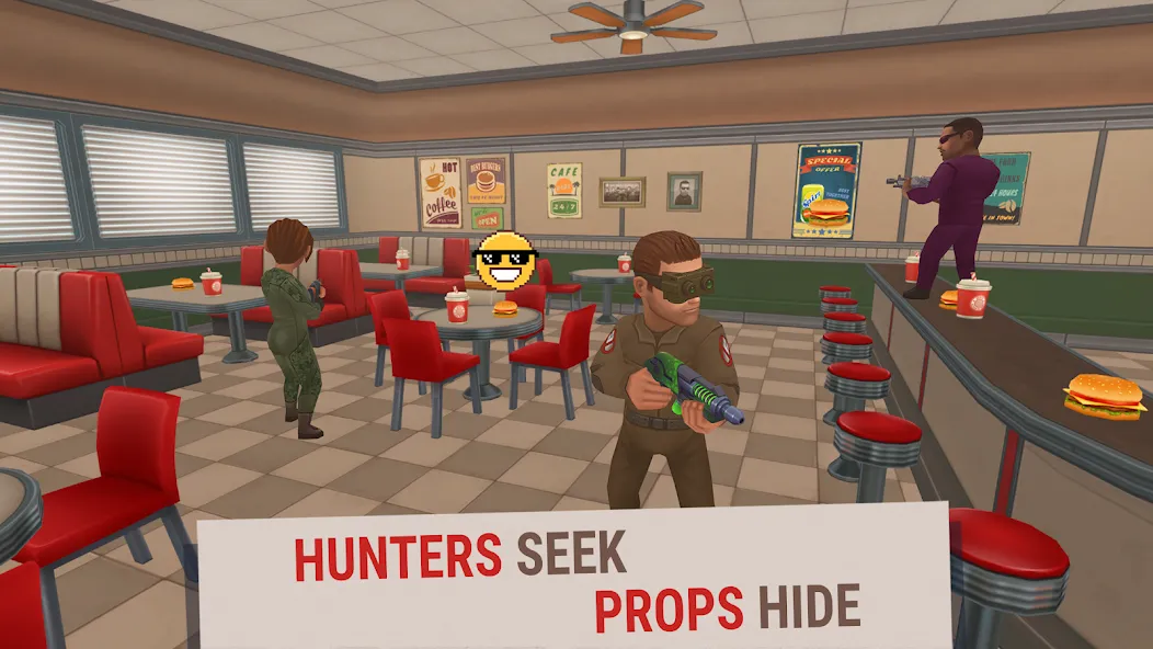 Hide Online - Hunters vs Props (Мод Много монет и разблокированы скины) — скриншот 2