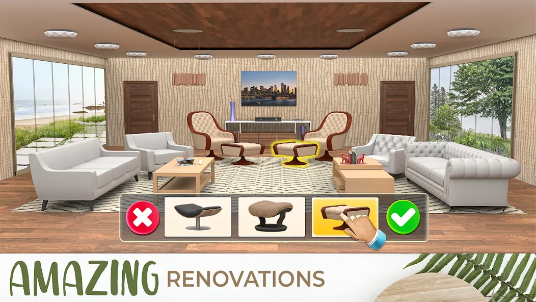 Скачать My Home Makeover Design: Games MOD APK — Безлимитные деньги и всё открыто — скриншот 4