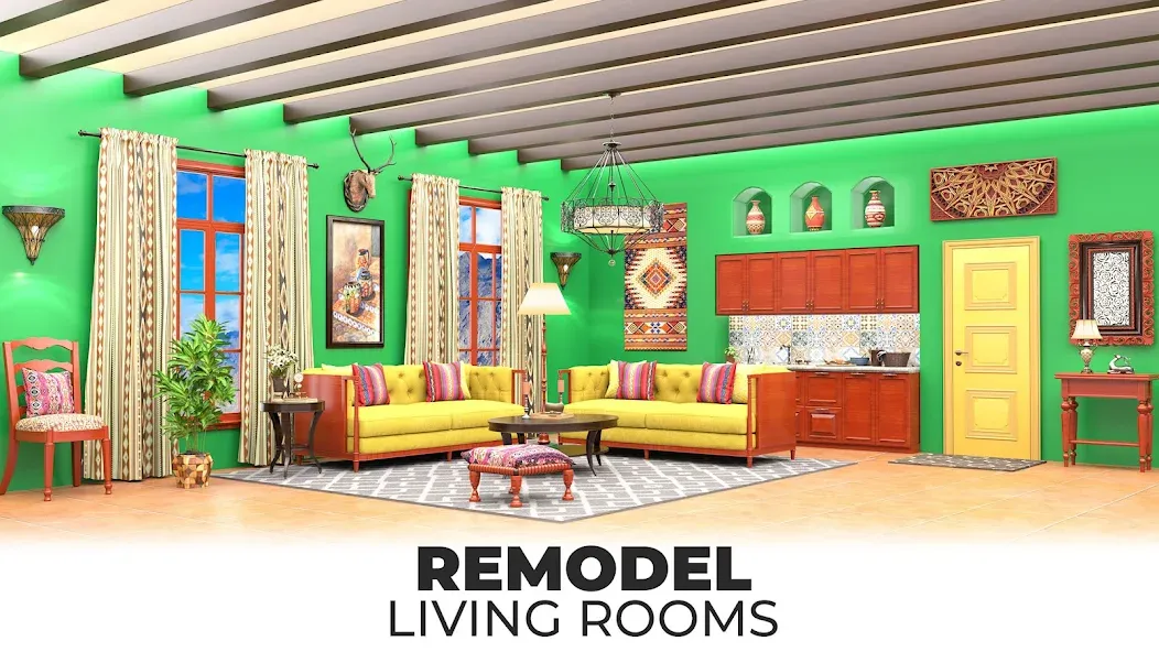 Скачать My Home Makeover: House Design — Модификация Безлимитные деньги и все предметы открыты — скриншот 3