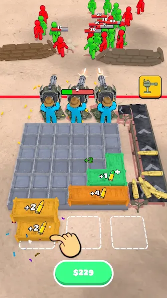 Ammo Fever: Tower Gun Defense — Мод: Безлимитные патроны и усиленная башня — скриншот 3