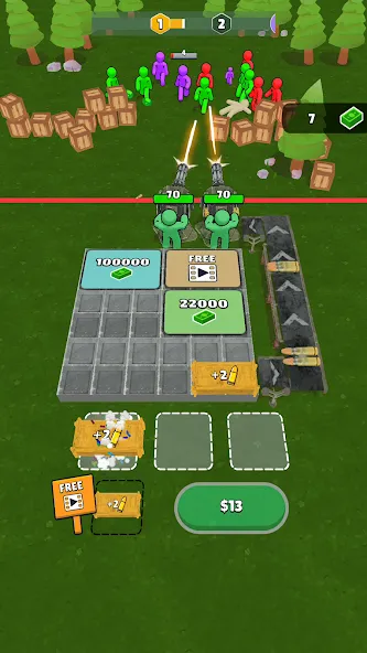 Ammo Fever: Tower Gun Defense — Мод: Безлимитные патроны и усиленная башня — скриншот 5