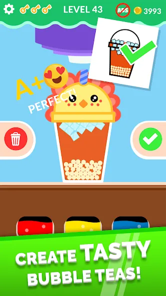 Bubble Tea! — Мод: Бесконечные монеты и все рецепты — скриншот 1 Bubble Tea! — Мод: Бесконечные монеты и все рецепты — скриншот 1