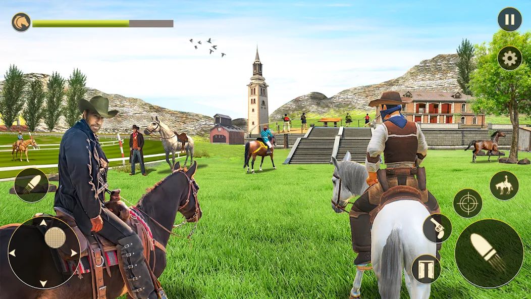 Horse Riding Rivals Horse Race — Взломанная версия (Безлимитные монеты и лошади) — скриншот 1