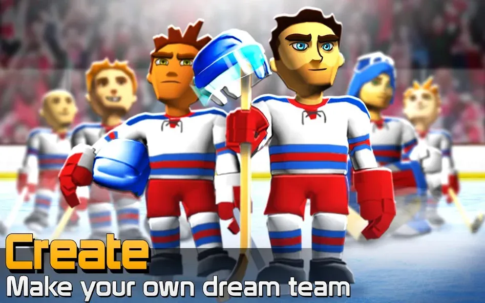 Скачать BIG WIN Hockey на Android — Безлимитные деньги и усиленные игроки — скриншот 1