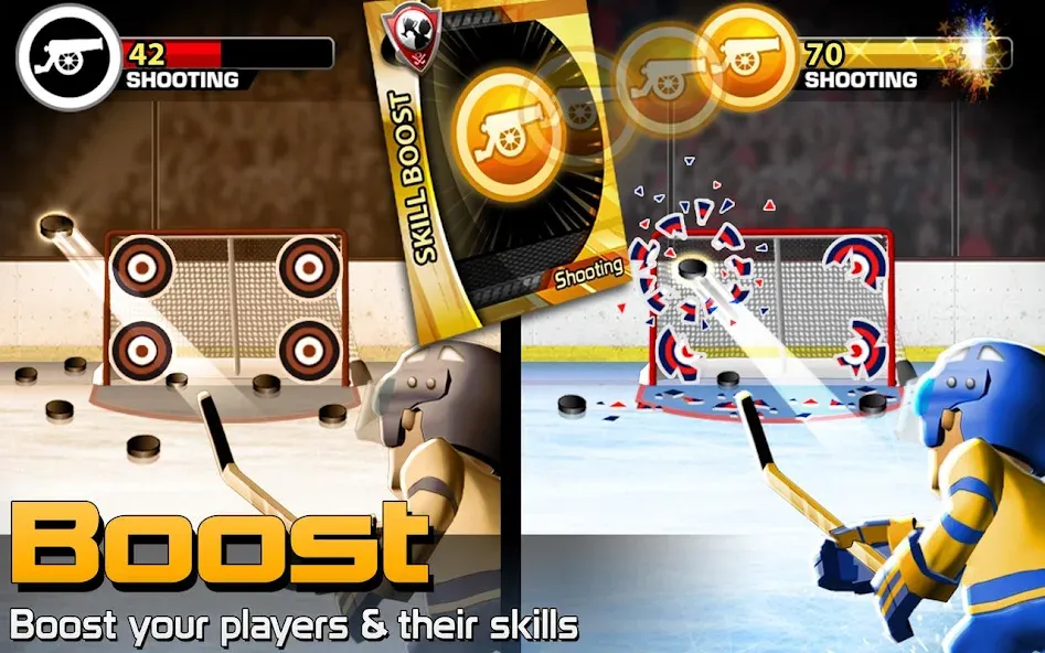 Скачать BIG WIN Hockey на Android — Безлимитные деньги и усиленные игроки — скриншот 2