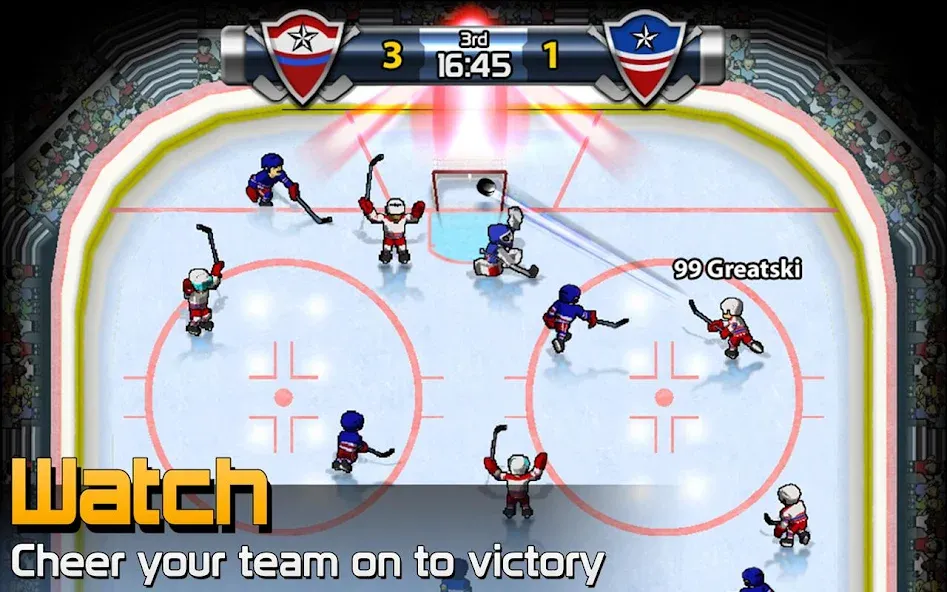 Скачать BIG WIN Hockey на Android — Безлимитные деньги и усиленные игроки — скриншот 3