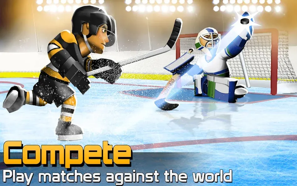 Скачать BIG WIN Hockey на Android — Безлимитные деньги и усиленные игроки — скриншот 4