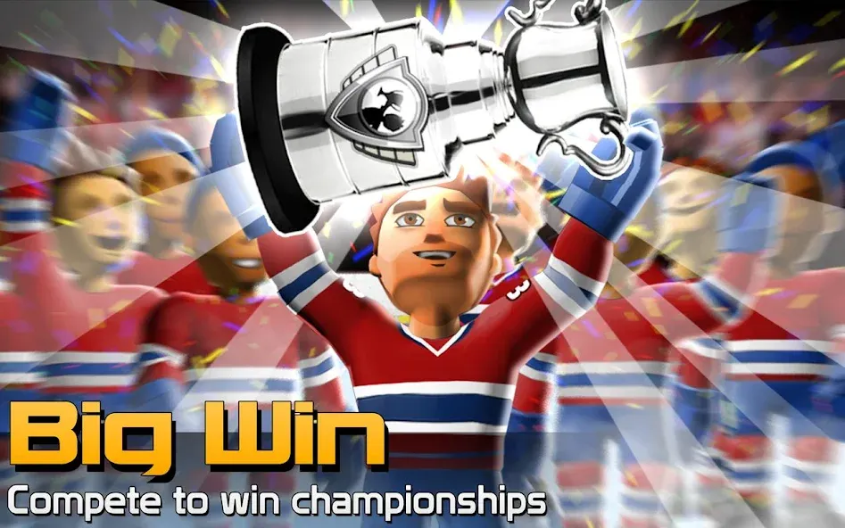 Скачать BIG WIN Hockey на Android — Безлимитные деньги и усиленные игроки — скриншот 5