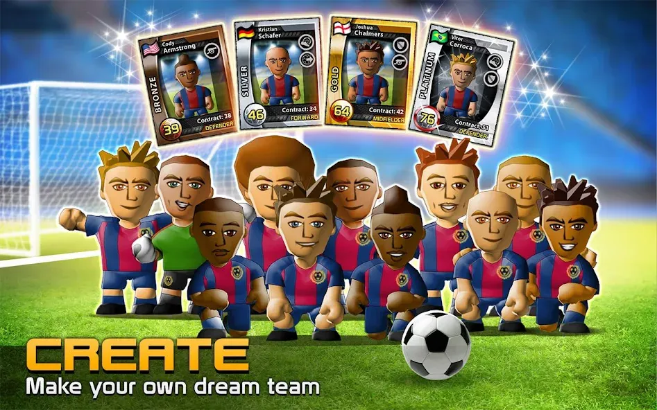 Скачать BIG WIN Soccer: World Football на телефон — Безлимитные деньги и игроков много — скриншот 2