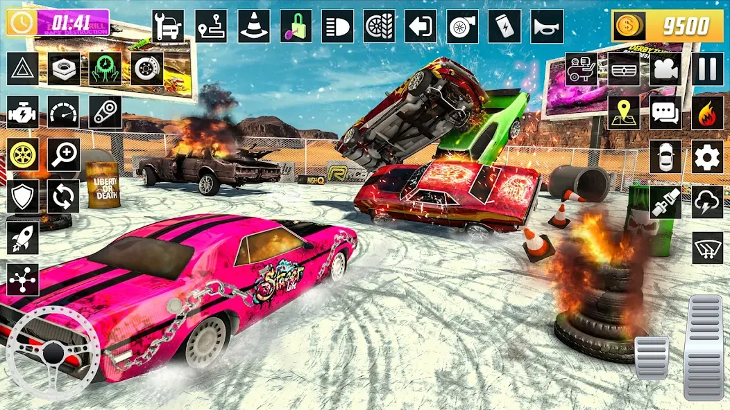 Скачать X Demolition Derby : Car Games на Android — Безлимитные деньги и открыты все машины — скриншот 4