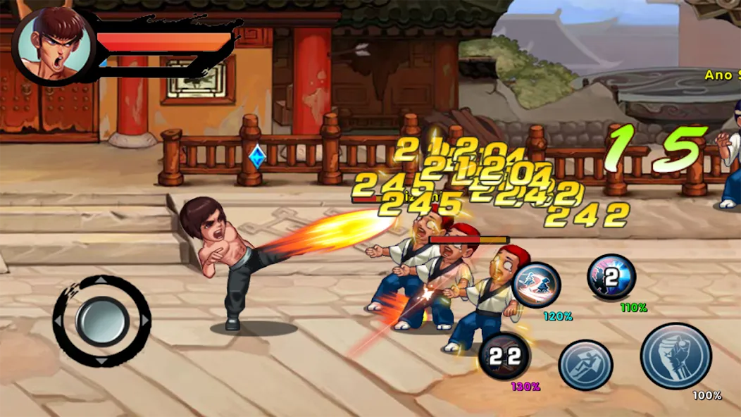 Kung Fu Attack: Final Fight Mod APK Безлимитные деньги и усиленный герой — Скачать на Андроид — скриншот 5